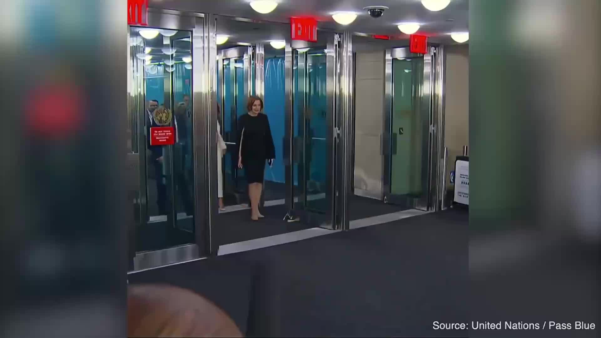 Remarks: Donald Trump Speaks Briefly After Escalator Issue at the U.N. - September 23, 2025