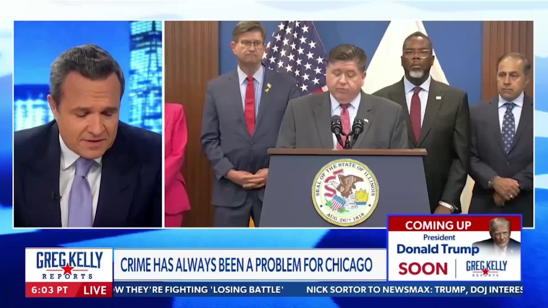 Interview: Greg Kelly of Newsmax Interviews Donald Trump on the Telephone - October 6, 2025