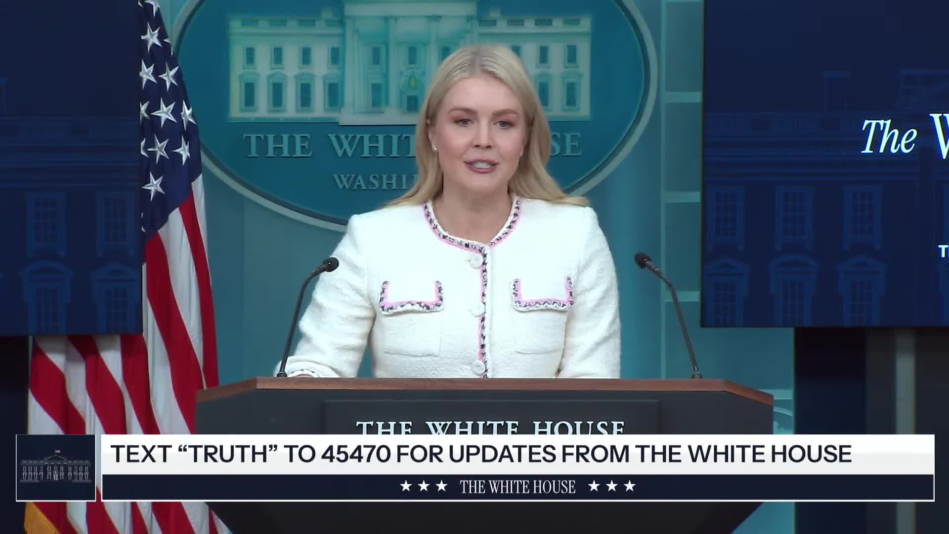 Press Briefing: Karoline Leavitt Holds a Press Briefing at The White House - October 23, 2025