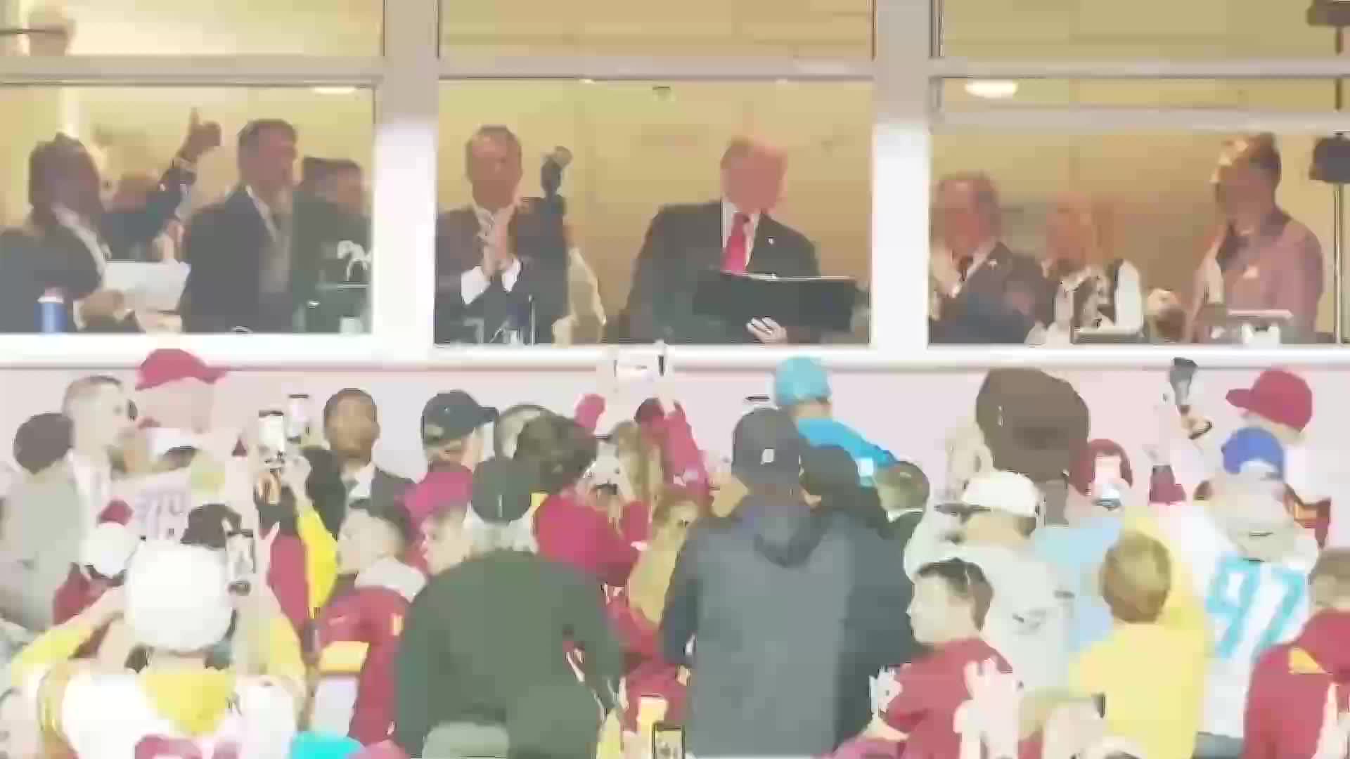 Remarks: Donald Trump Administers the Oath to Servicemembers at a Commanders Game - November 9, 2025