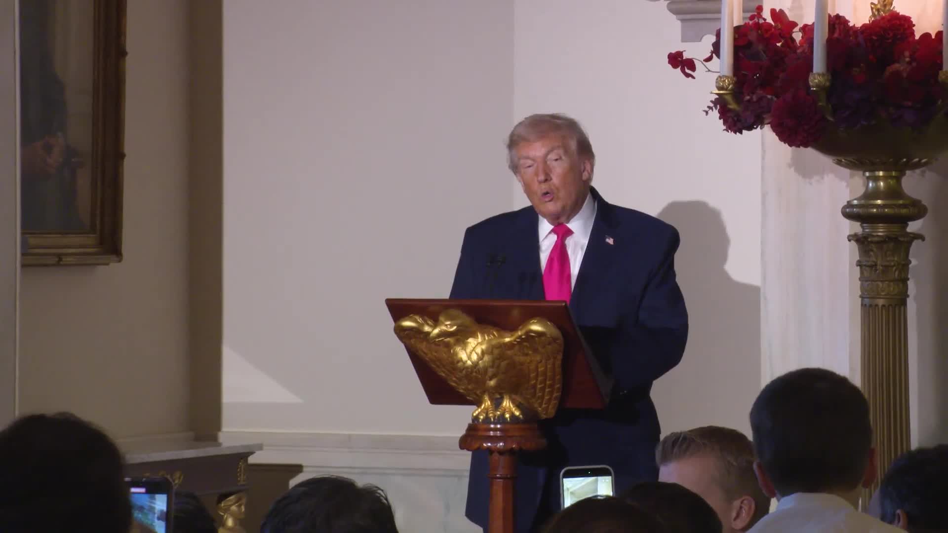Speech: Donald Trump Addresses a White House Christmas Reception - December 14, 2025