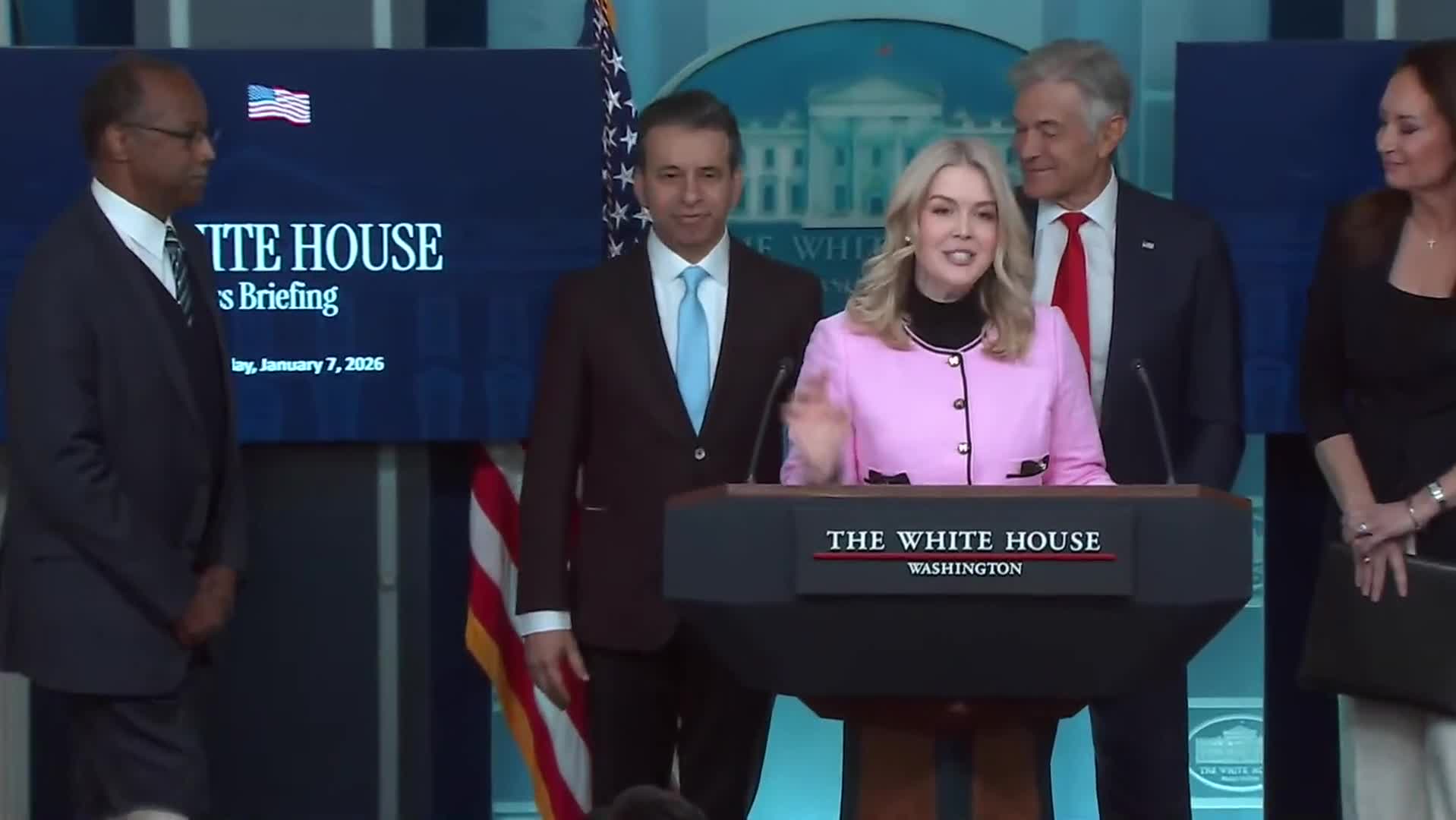 Press Briefing: Karoline Leavitt Holds a Press Briefing at The White House - January 7, 2026