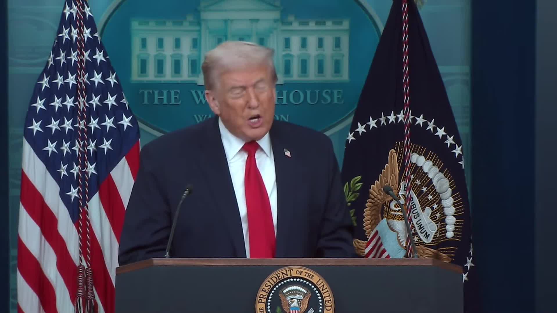 Press Conference: Donald Trump Leads the Press Briefing at the White House - January 20, 2026