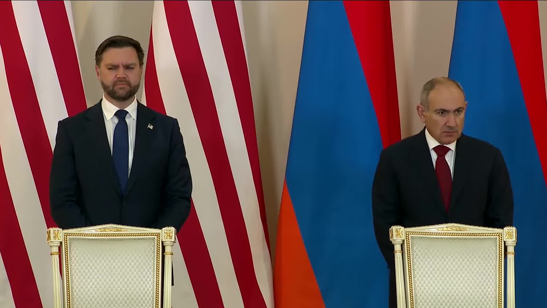 Press Conference: JD Vance and Nikol Pashinyan of Armenia Hold a Press Event - February 9, 2026