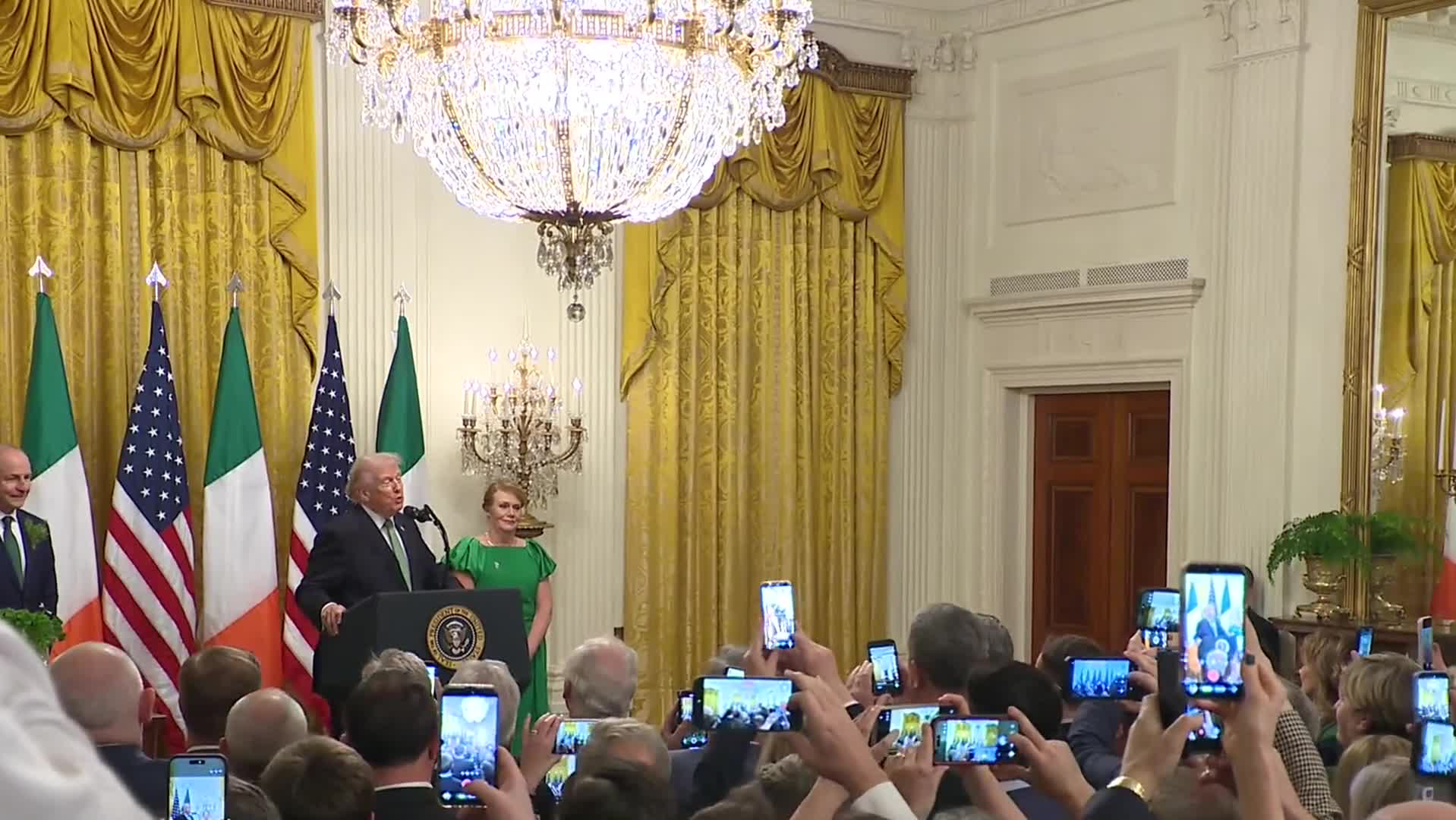 Remarks: Donald Trump Attends a Shamrock Bowl Presentation at the White House - March 17, 2026