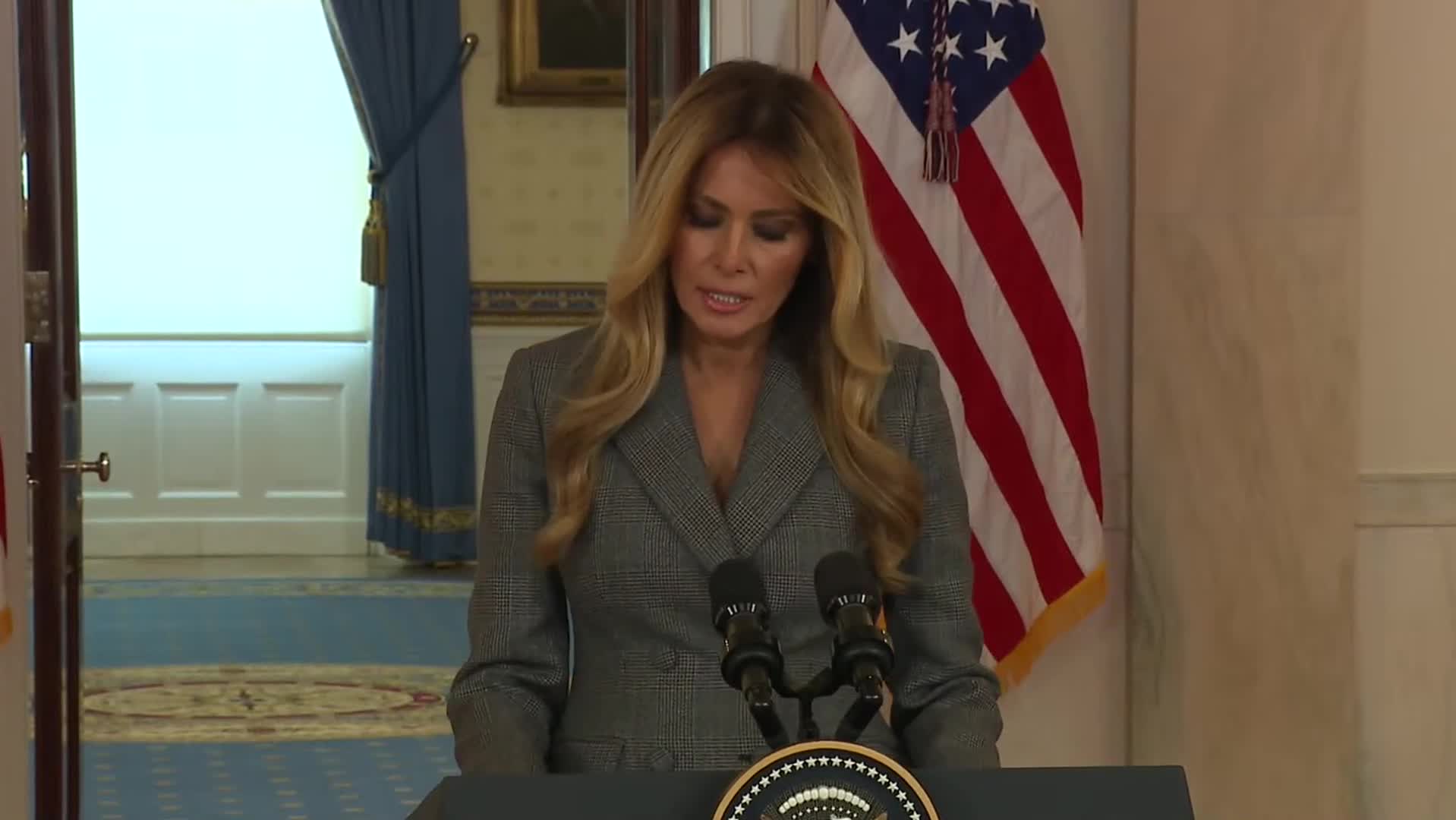 Remarks: Melania Trump Delivers Unscheduled Remarks on Jeffrey Epstein - April 9, 2026