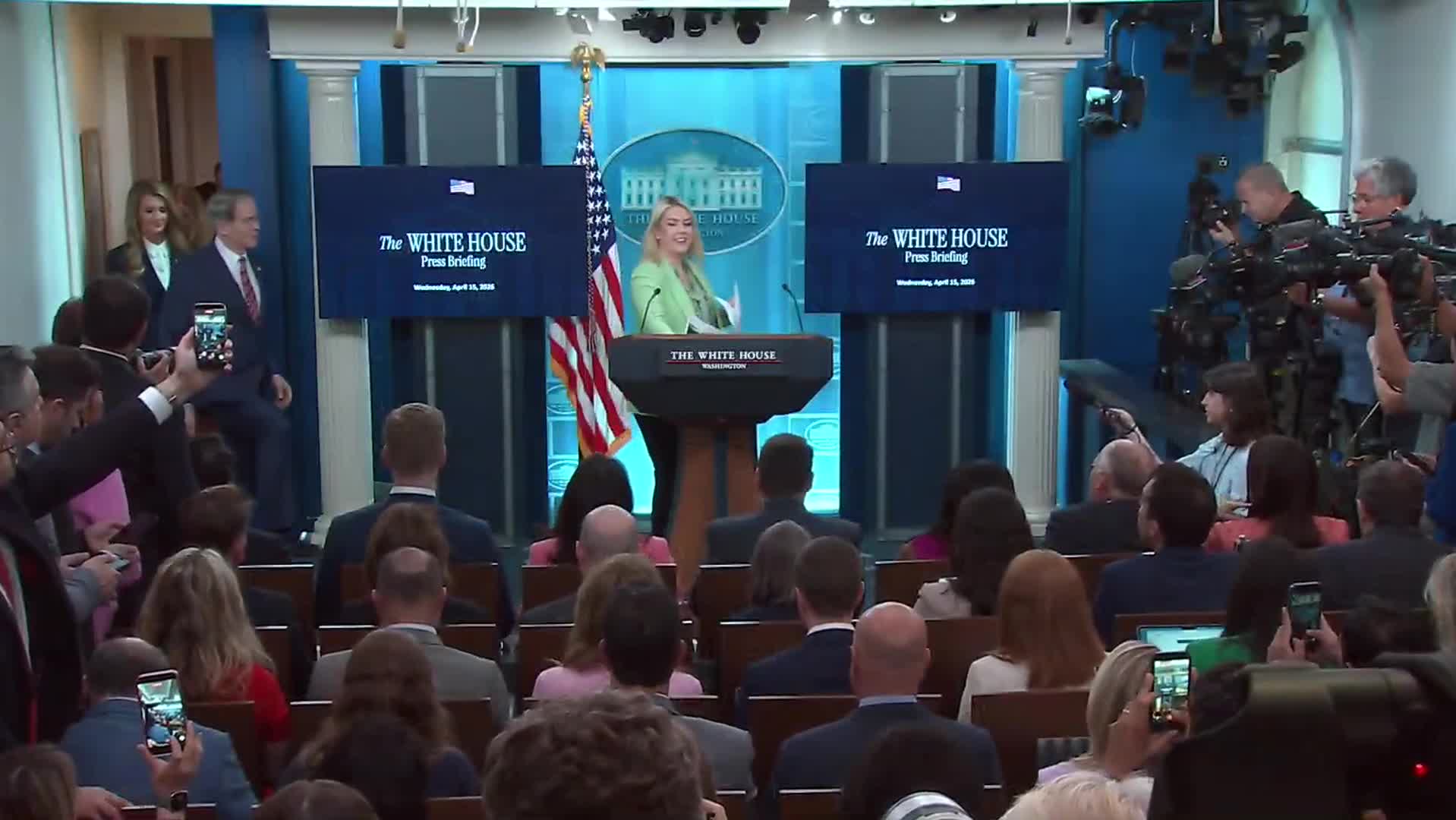 Press Briefing: Karoline Leavitt Holds a Press Briefing at The White House - April 15, 2026