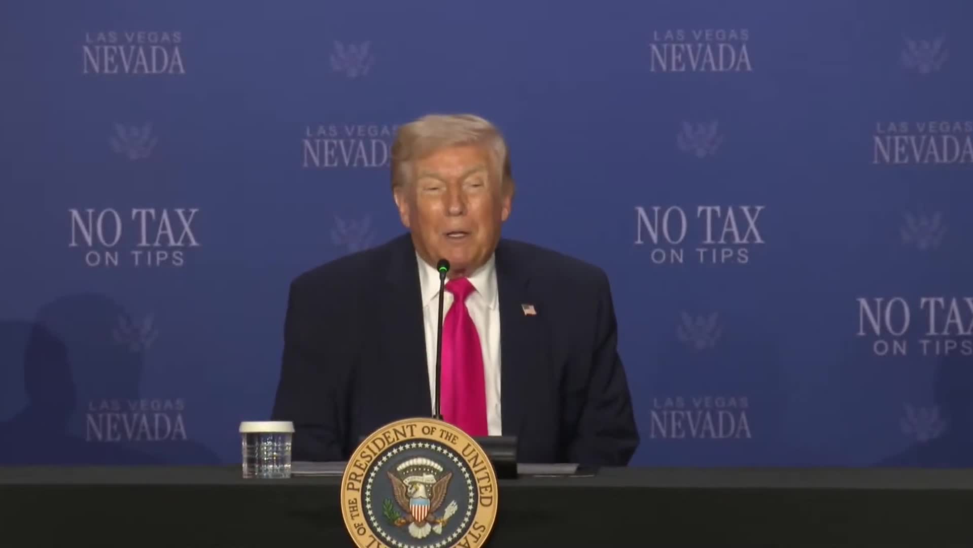 Remarks: Donald Trump Attends a Roundtable on Taxes and Tips in Las Vegas - April 16, 2026