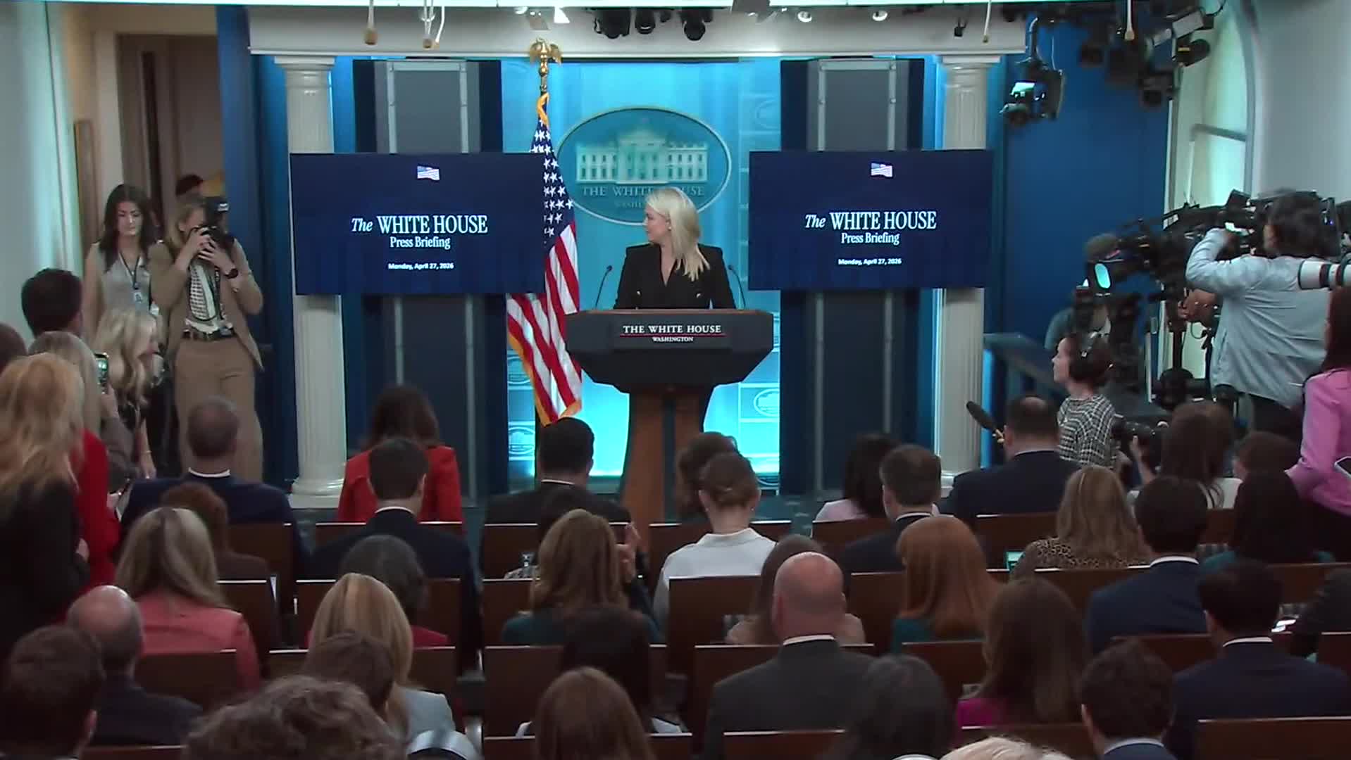 Press Briefing: Karoline Leavitt Holds a Press Briefing at The White House - April 27, 2026