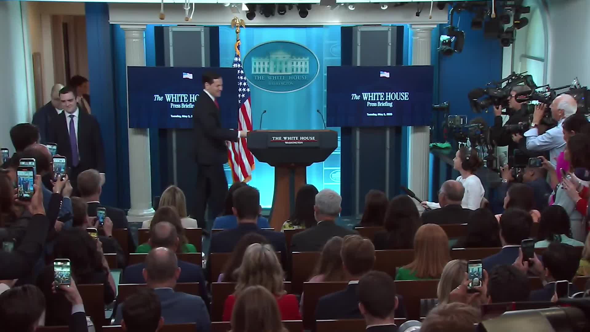 Press Briefing: Marco Rubio Holds a Press Briefing at The White House - May 5, 2026