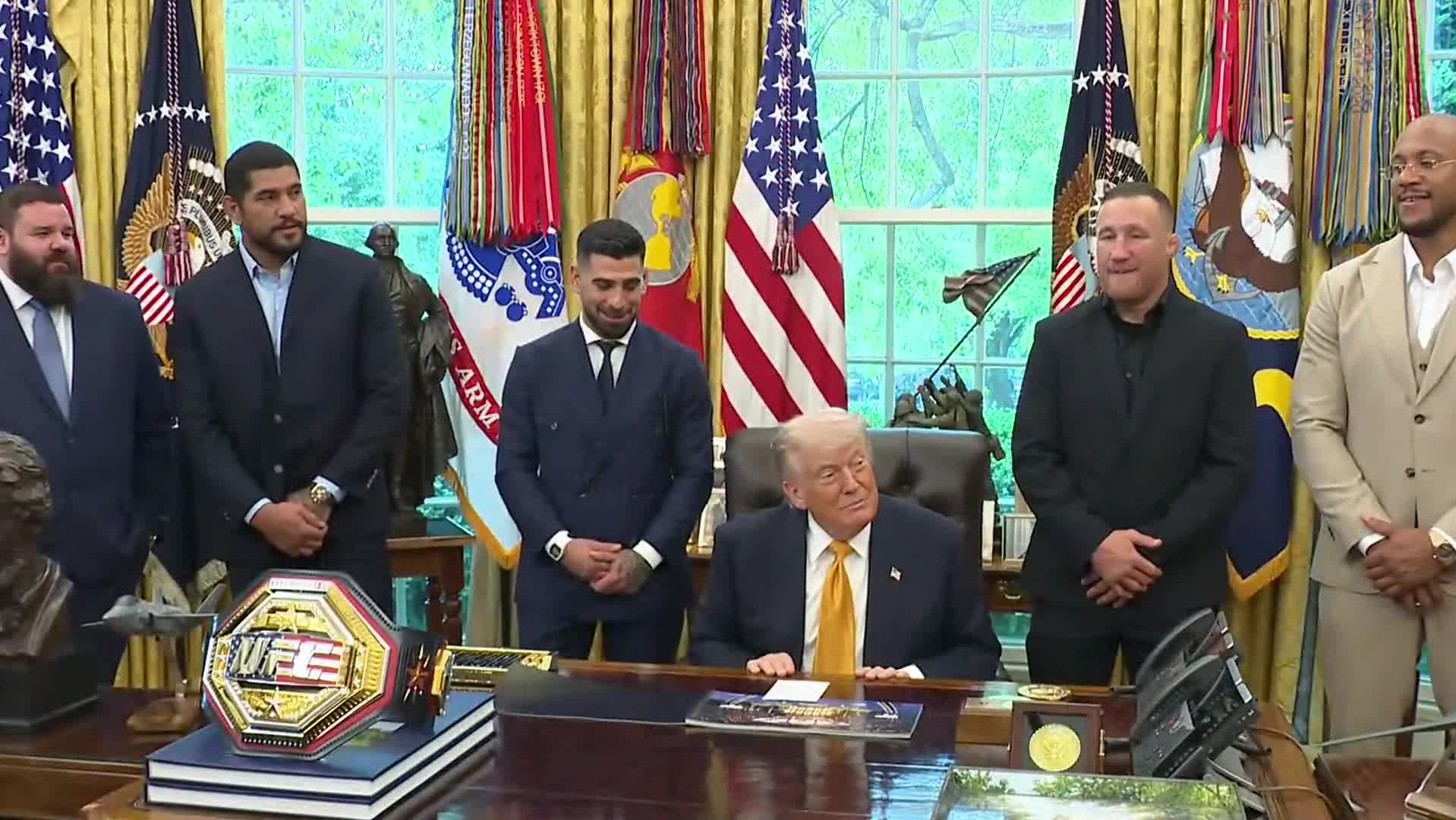 Remarks: Donald Trump Delivers Unscheduled Remarks with UFC Fights in the Oval Office - May 6, 2026