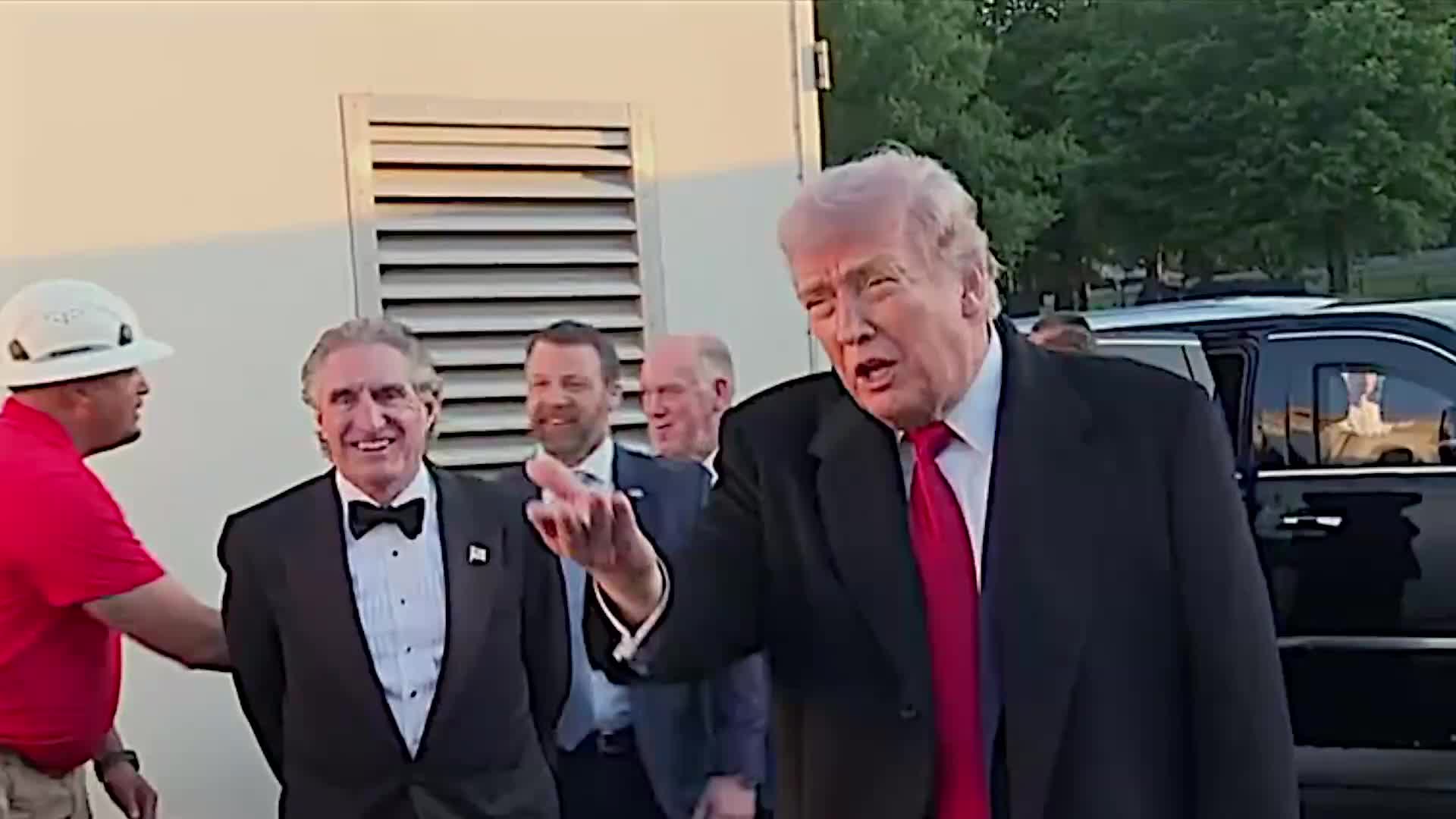 Press Gaggle: Donald Trump Speaks to Reporters at the Lincoln Memorial Reflecting Pool - May 7, 2026