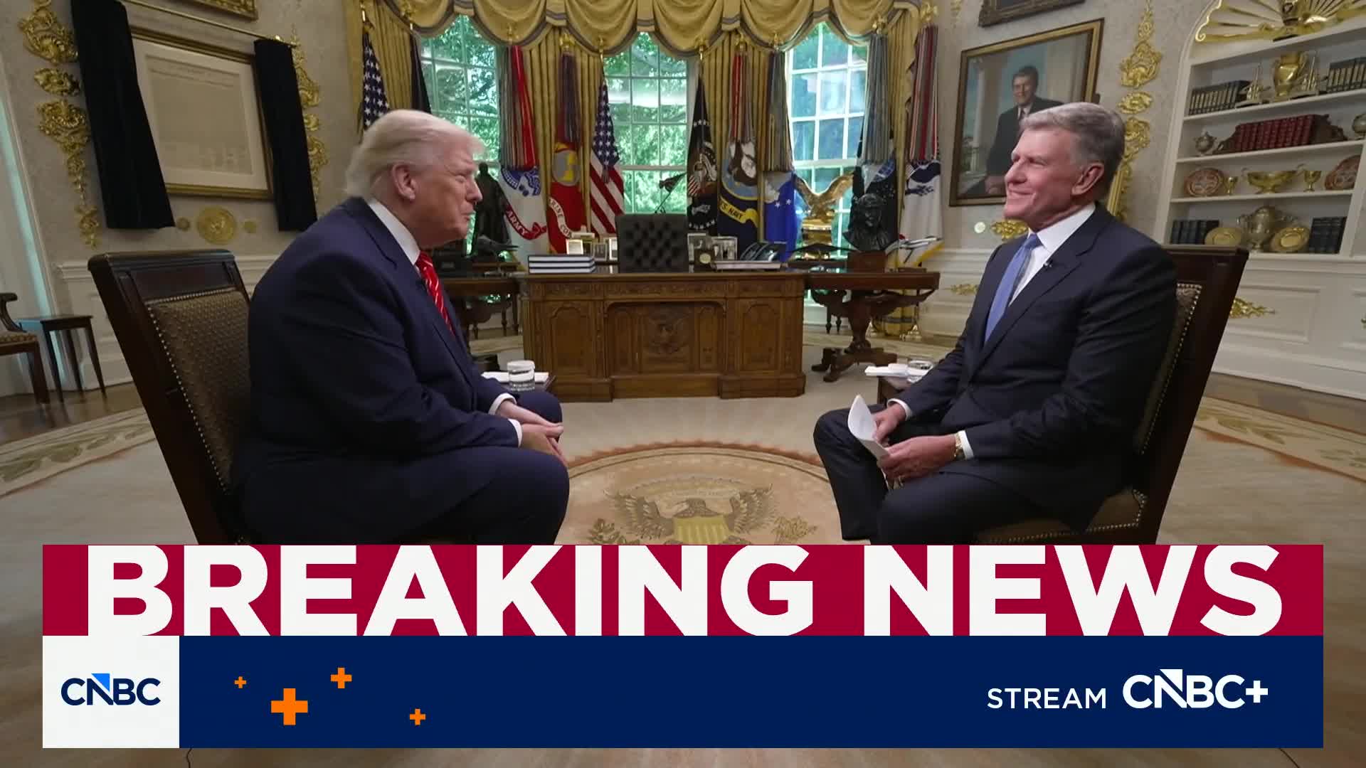 Interview: Joe Kernen Interviews Donald Trump for CNBC in the Oval Office - July 2, 2026