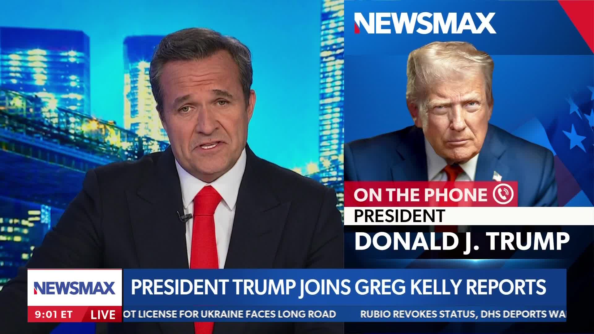 Interview: Greg Kelly Interviews Donald Trump Live on the Telephone on Newsmax - July 13, 2026