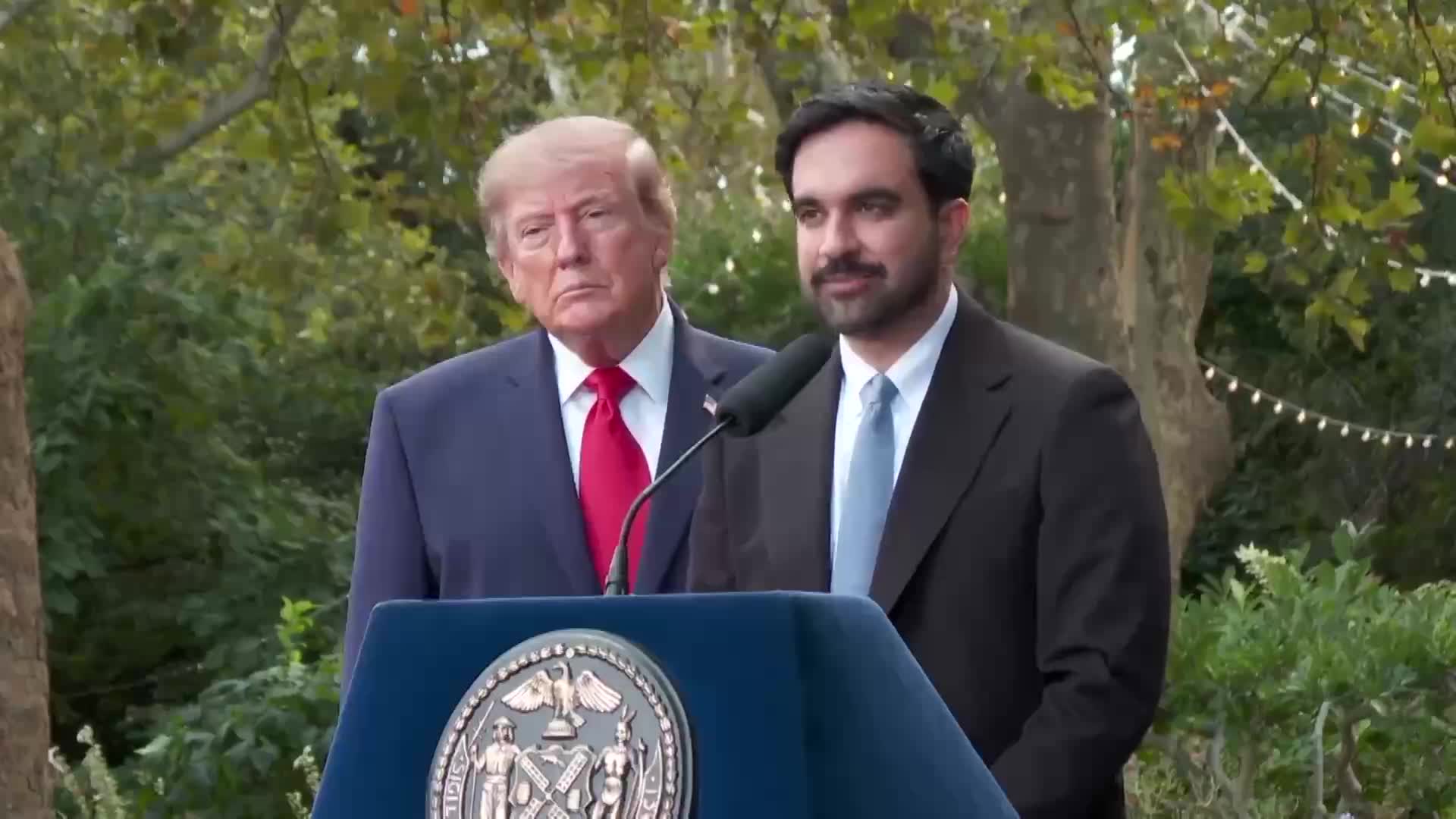 Press Gaggle: Donald Trump and Zohran Mamdani Speak to Reporters at Gracie Mansion - September 21, 2026