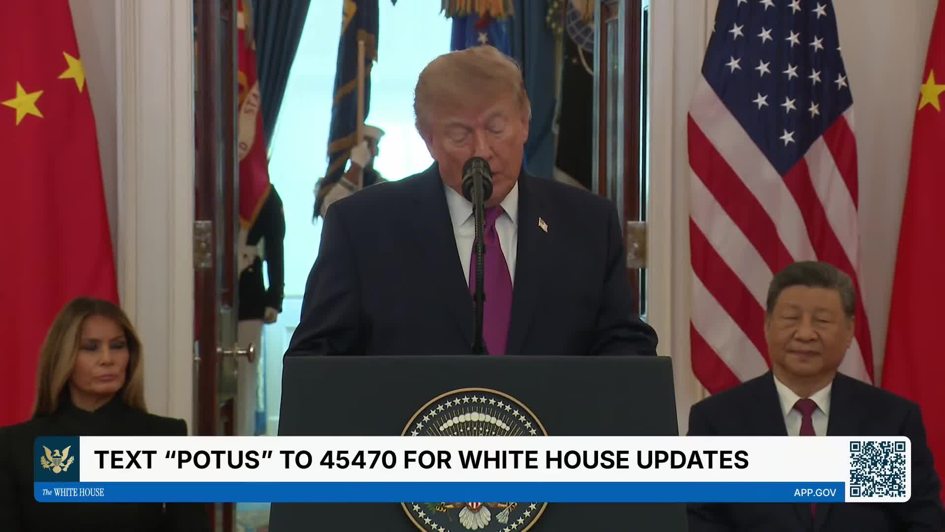 Remarks: Donald Trump Gives Xi Jinping of China a Tour of the White House - September 24, 2026