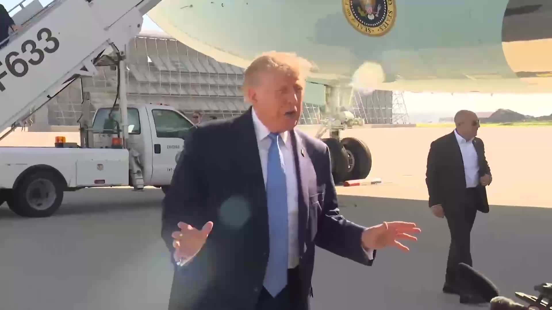 Press Gaggle: Donald Trump Speaks to Reporters After Arrival in Chicago - September 27, 2026