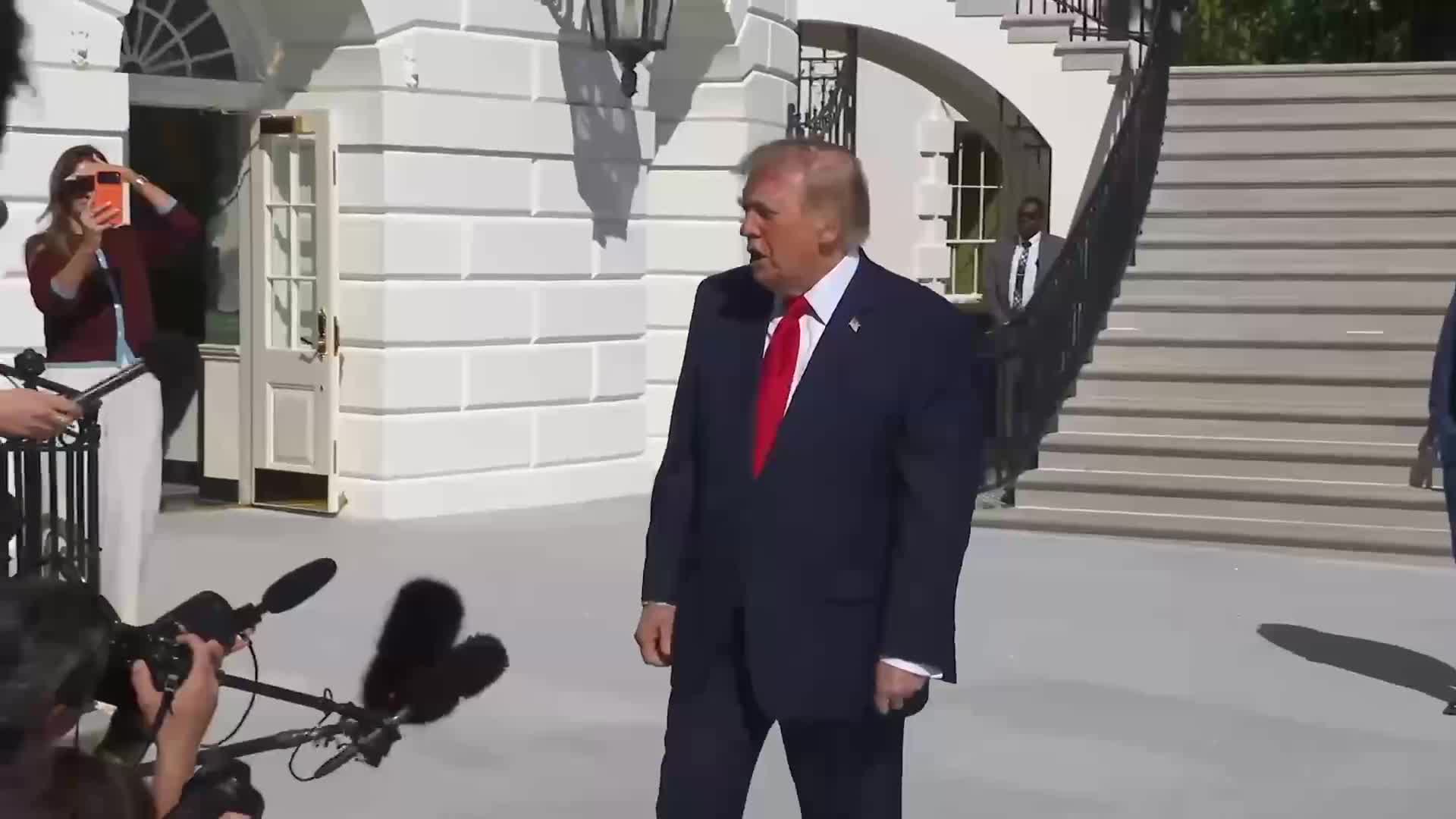 Press Gaggle: Donald Trump Speaks to Reporters Before Marine One Departure - October 7, 2026