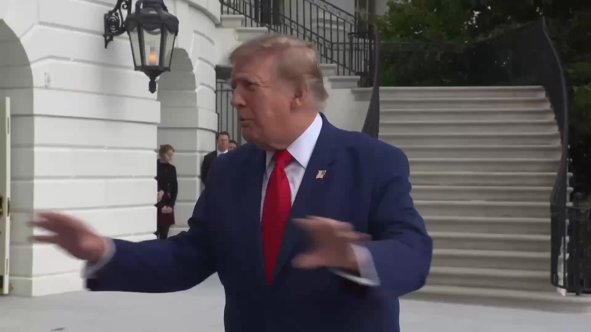Press Gaggle: Donald Trump Speaks to Reporters Before Marine One Departure - October 16, 2026