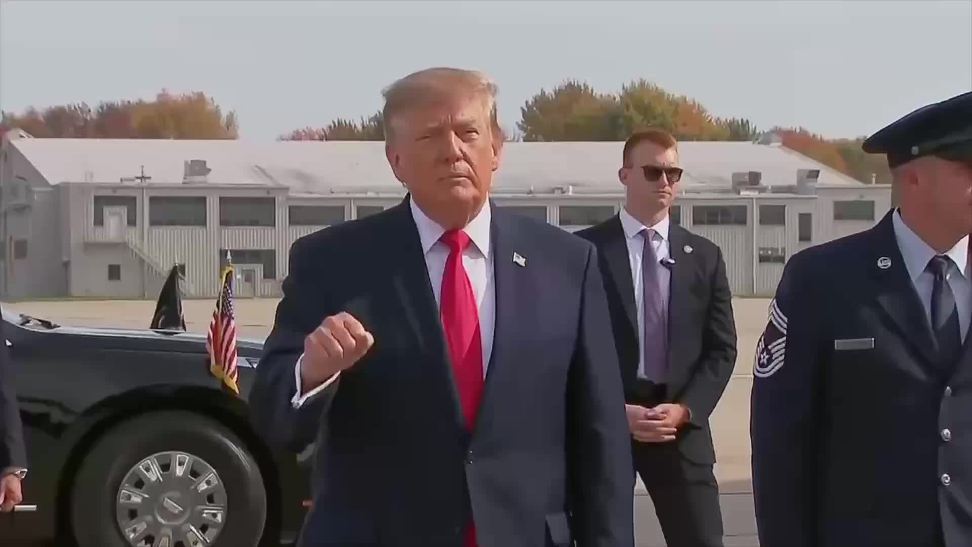 Remarks: Donald Trump Speaks Briefly to Reporters After Air Force One Arrival - October 25, 2026