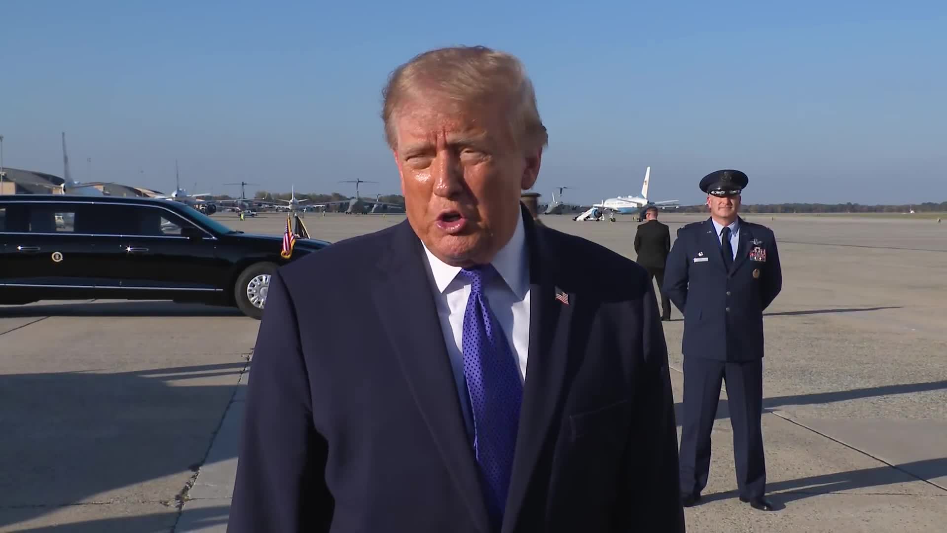 Press Gaggle: Donald Trump Speaks to Reporters After Air Force One Arrival - October 29, 2026