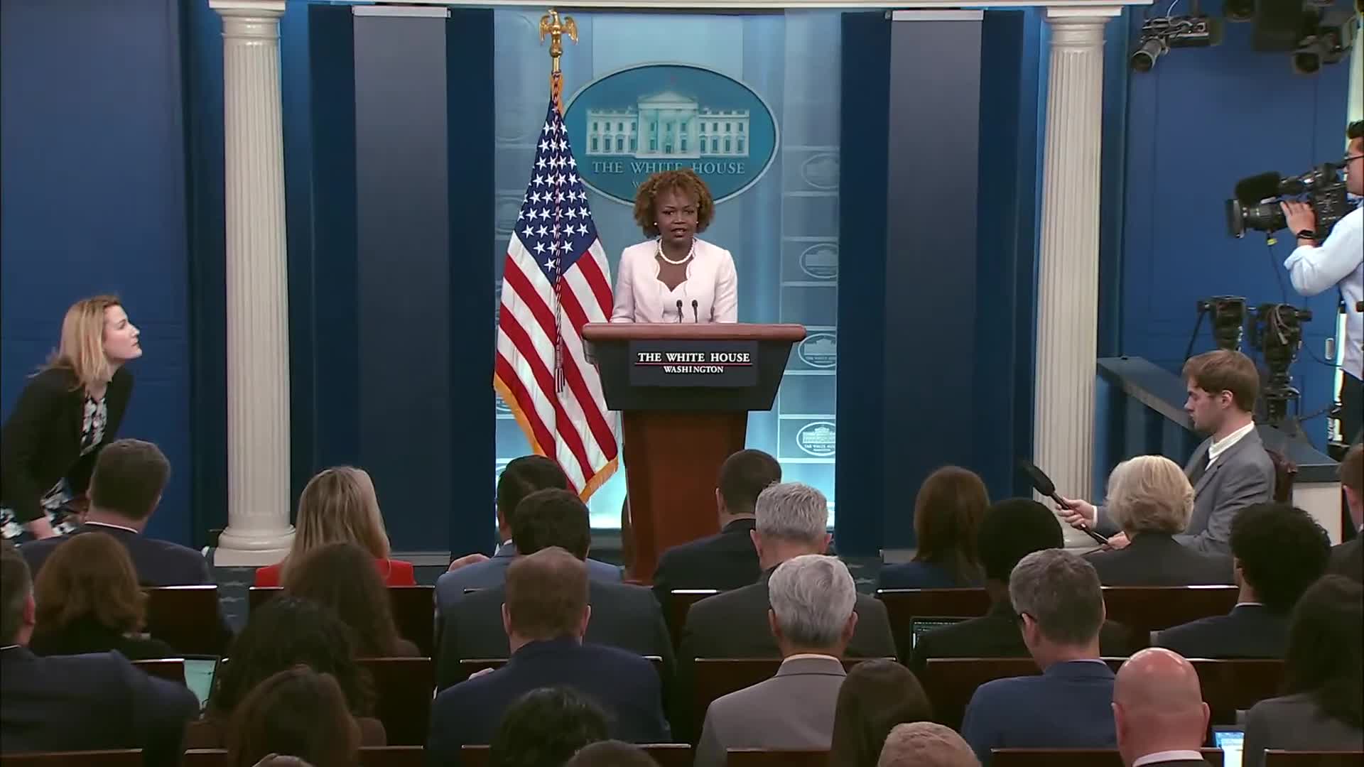 Karine Jean-Pierre's Unlikely Rise to the White House Lectern