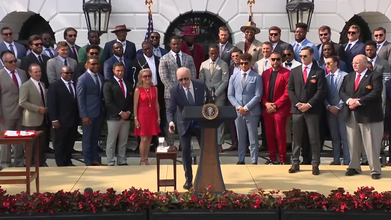 Biden welcomes Super Bowl champion Kansas City Chiefs to the White