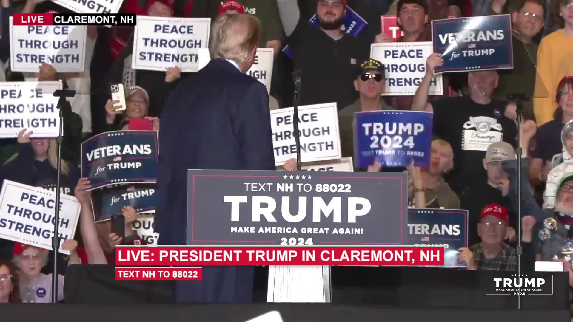 Roll Call Factba.se - Speech: Donald Trump Holds a Political Rally in  Claremont, New Hampshire - November 11, 2023