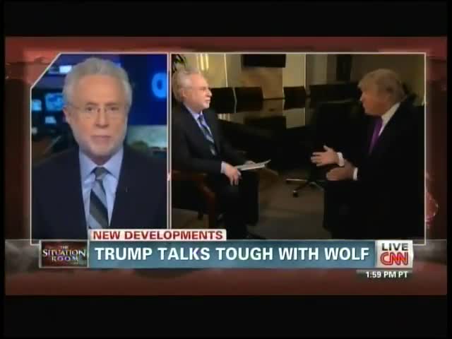 Transcript Quote Cnn Wolf Blitzer Interviews Donald Trump