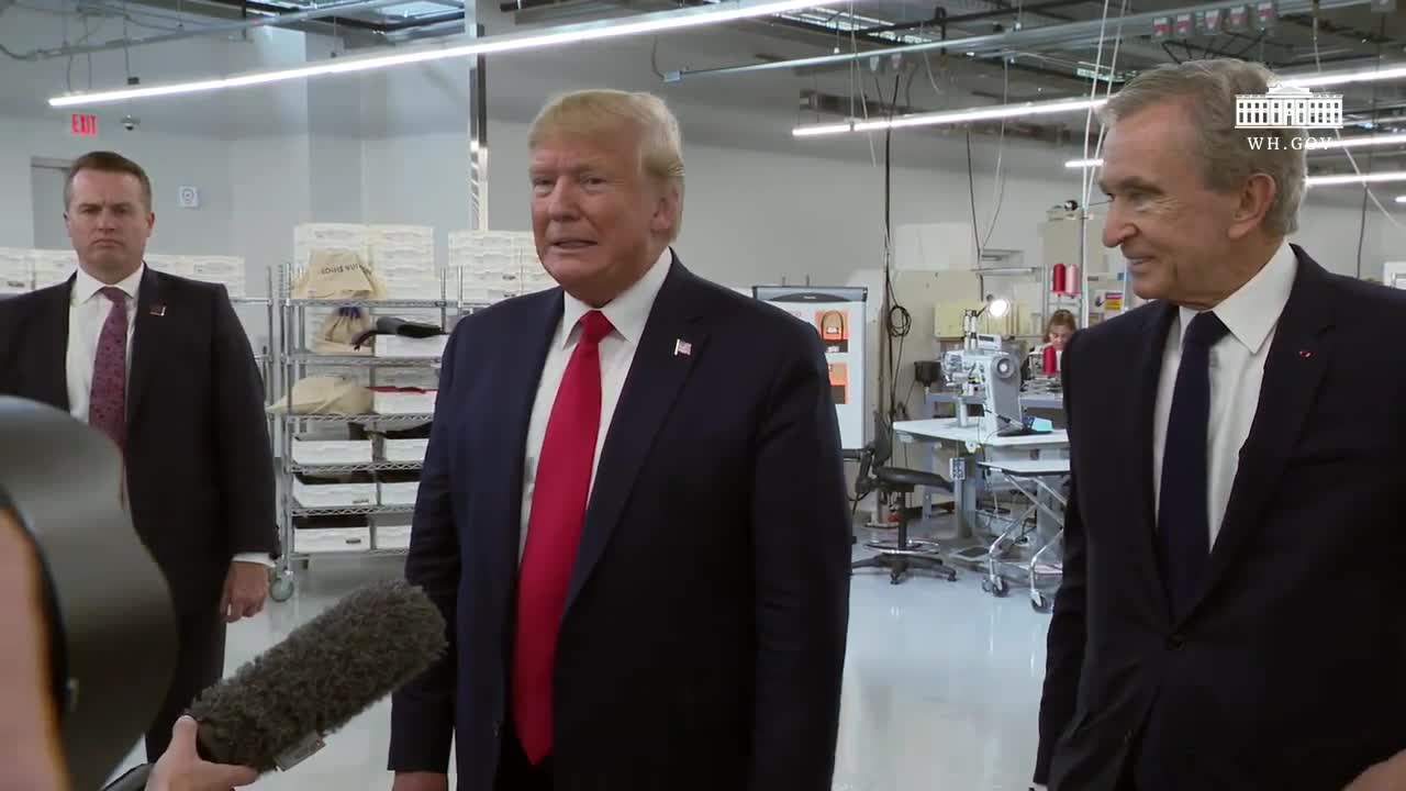 Transcript - Remarks: Donald Trump Tours New Louis Vuitton Facility in  Alvarado, Texas - October 17, 2019